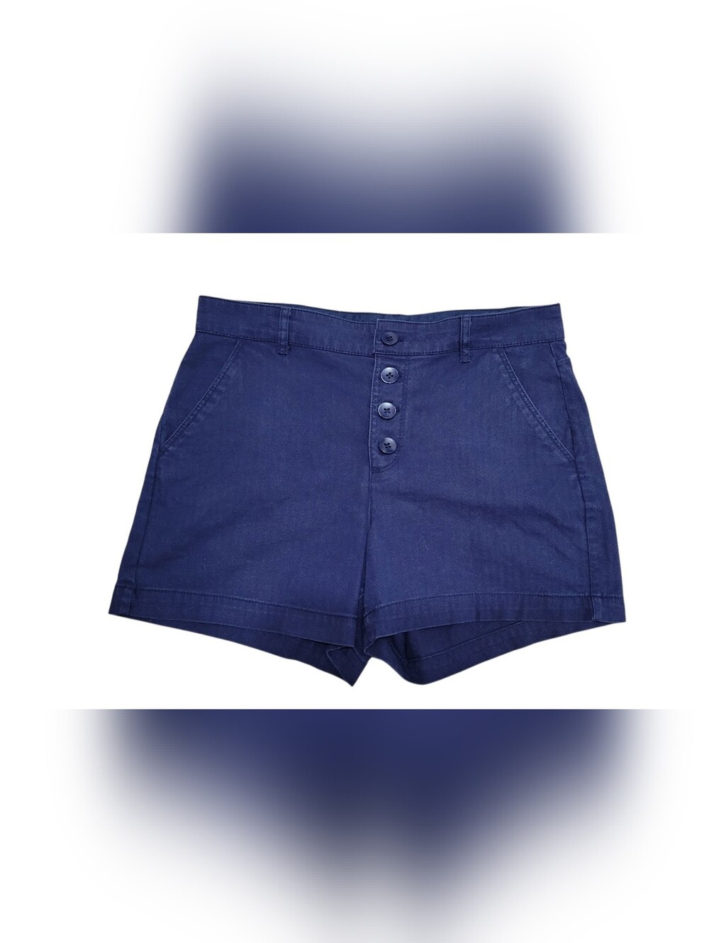 Old Navy Navy High-Waist Button-Front Women’s Shorts